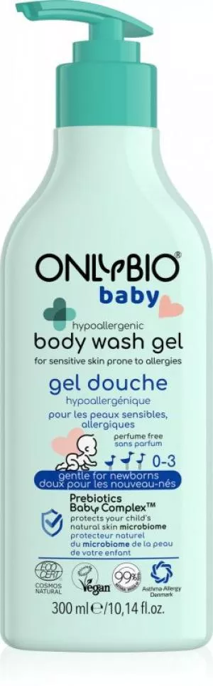 OnlyBio Hypoallergenic baby wash (300 ml) - suitable for allergy sufferers and atopics