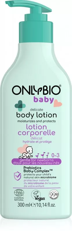 OnlyBio Gentle body milk for children (300 ml) - for newborns and older children