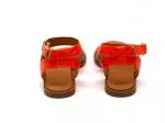 Perky Orange Croco Desert Sandal
