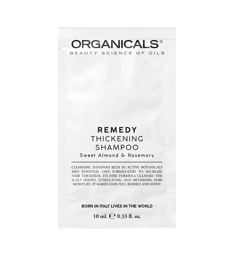 REMEDY Thickening Shampoo Sweet Almond & Rosemary Strengthening Shampoo for Fine Hair 10 ml