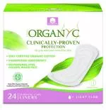 Organyc Slip Inserts Light (24 pcs) - 100% bio-cotton, 1 drop