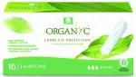 Organyc Super Tampons (16 pcs) - 100% organic cotton, 3 drops