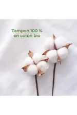 Organyc Super Plus Tampons (16 pcs) - 100% organic cotton, 4 drops
