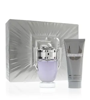 Paco Rabanne Invictus gift set for men eau de toilette 100 ml + shower gel 100 ml