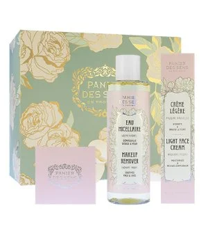 Panier Des Sens Radiant Peony Gift Set Light Face Cream 40 ml + Nourishing Face Cream 50 ml + Micellar Water