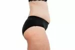 Pinke Welle Menstrual Panties Black Bikini - Medium Black - htr. and light menstruation (M)