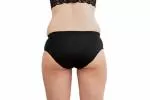 Pinke Welle Menstrual Panties Black Bikini - Medium Black - htr. and light menstruation (M)