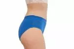 Pinke Welle Menstrual Panties Bikini Blue - Medium Blue - htr. and light menstruation (L)
