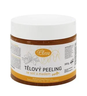 Pleva Exfoliating Body Scrub with Salt and Honey (Vanilla) 300 g