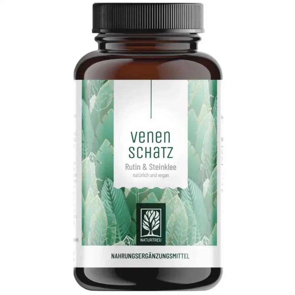 Naturtreu Treasure for veins - rutin & comfrey, 120 capsules