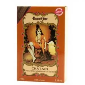 Henné Color Powder hair dye 100g Chestnut