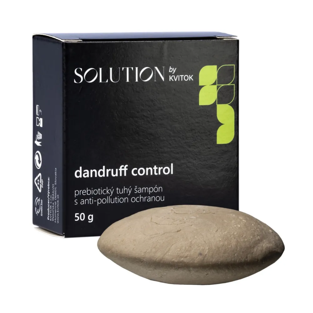 Kvitok Prebiotic solid shampoo with anti-pollution protection Dandruff Control - 50 g