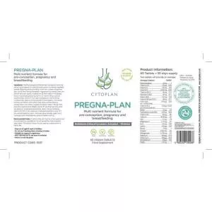 Cytoplan Pregna-Plan Multivitamin for pregnant and breastfeeding mothers, 60 tablets