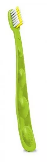 Preserve Children's toothbrush (soft) - green - made from recycled yoghurt cups