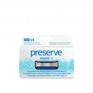 Preserve Replacement blades for Shave 5 (4 pcs)