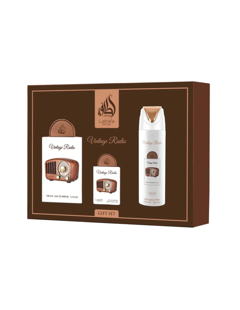 Pride Vintage Radio EDP 100 ml + EDP 20 ml + body spray 200 ml UNISEX 1 ks