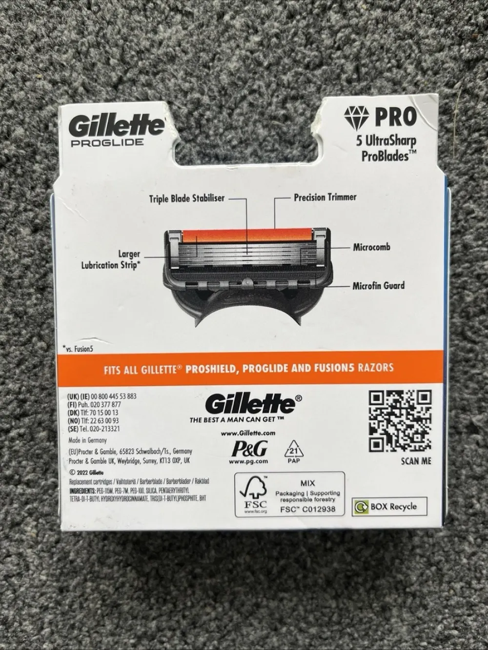 ProGlide replacement razor blades 8 pcs for men