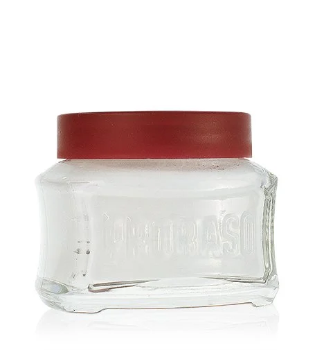 Red pre-shave cream for coarse beards for men 100 ml
