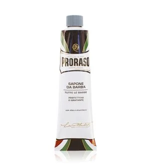 PRORASO Blue Shaving Soap with Moisturizing Effect in a Tube