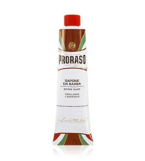 PRORASO Red Shaving Soap for Coarse Beards in a Tube
