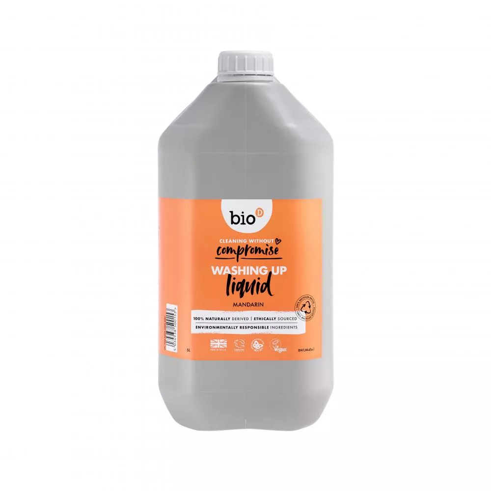 Bio-D Dishwashing detergent with tangerine scent hypoallergenic - canister (5 L)