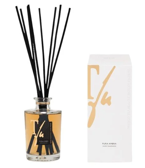 AMBRA STICKS ML.250 HOME FRAGRANCE (10 Black Bamboo Sticks cm. 30 included)