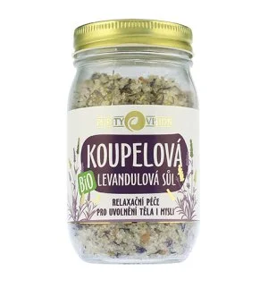 Purity Vision Organic Lavender Bath Salt 400 g