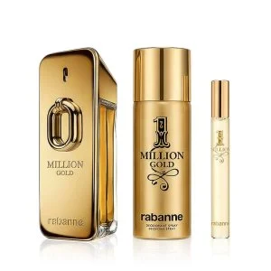 Paco Rabanne Million Gold Intense Eau de Parfum for Men 100 ml + 1 Milion EDT Mini 10 ml + Deodorant Spray