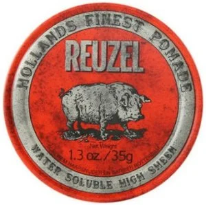 REUZEL Styling Red Pomade Water Soluble hair pomade with medium hold and high shine 35 g for men