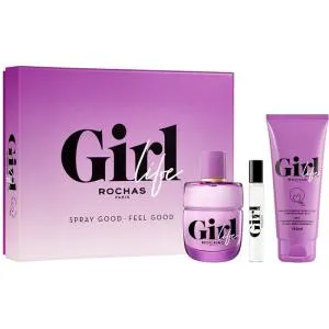 Rochas Girl Life EDP 75 ml + EDP MINI 7.5 ml + body balm 100 ml W