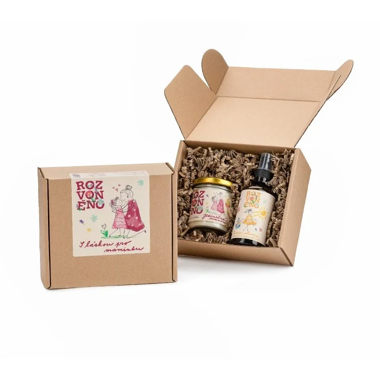 Rozvoněno Gift Set With Love for Mom - Scented Candle and Air Freshener