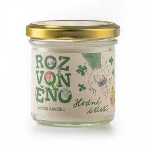 Rozvoněno Scented candle - Good luck (130 ml) - with rosemary and lavender