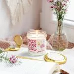 Rozvoněno Scented candle - Unique (130 ml) - with geranium and palm rose
