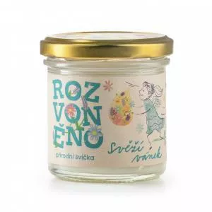 Rozvoněno Scented candle - Fresh breeze (130 ml) - with eucalyptus and lemon
