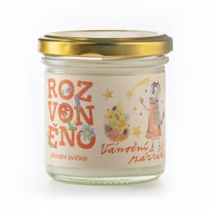Rozvoněno Scented candle - Christmas miracle (130 ml) - with gingerbread spices