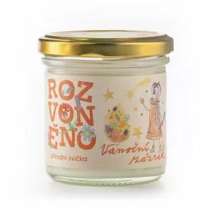 Rozvoněno Scented candle - Christmas miracle (130 ml) - with gingerbread spices