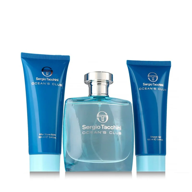 Ocean's Club Eau de Toilette for Men 100 ml + Aftershave Balm 100 ml + Shower Gel