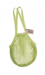 Tierra Verde Biocotton net cap with long handle - lime