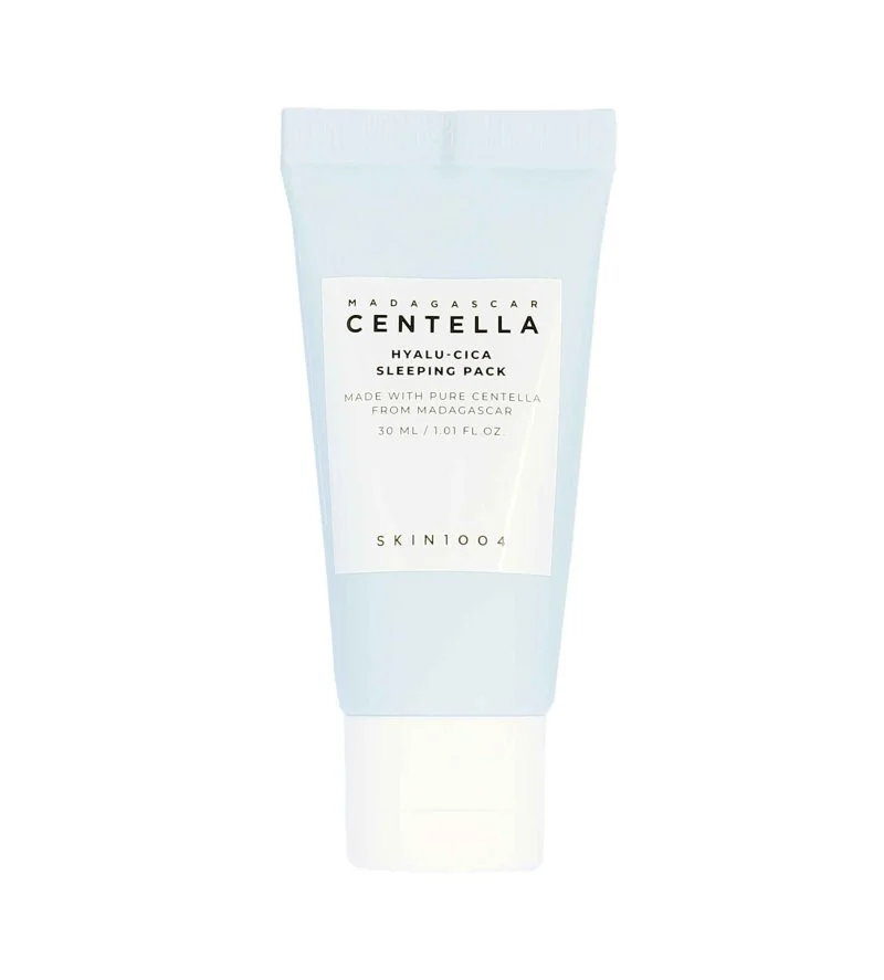 Madagascar Centella Hyalu-Cica Sleeping Pack perfecting and hydrating overnight mask for firmer skin 30 ml