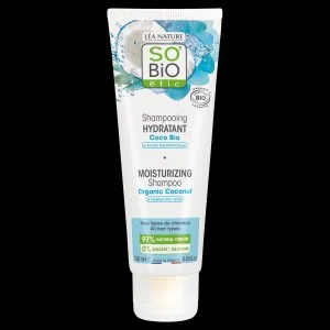 SO’BiO étic Organic Moisturizing Shampoo - Coconut & Hyaluronic Acid (250 ml) - for all hair types