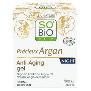 SO’BiO étic Anti-age Precieux Argan Night Gel BIO (50 ml) - regenerates and smooths the skin