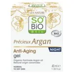 SO’BiO étic Anti-age Precieux Argan Night Gel BIO (50 ml) - regenerates and smooths the skin