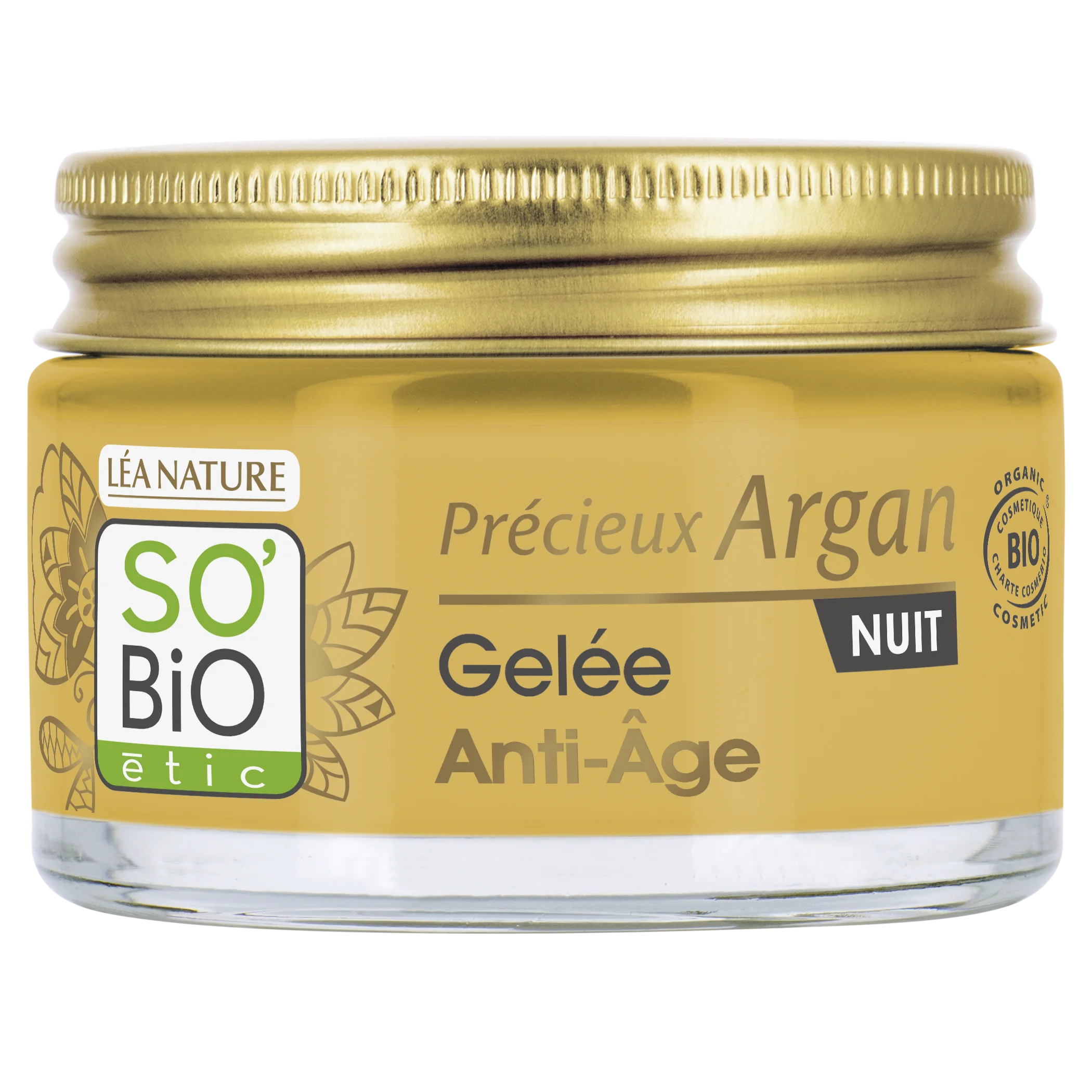 SO’BiO étic Anti-age Precieux Argan Night Gel BIO (50 ml) - regenerates and smooths the skin