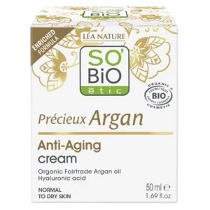 SO’BiO étic Anti-age Précieux Argan BIO Day Cream (50 ml) - hydrates, firms and brightens the skin