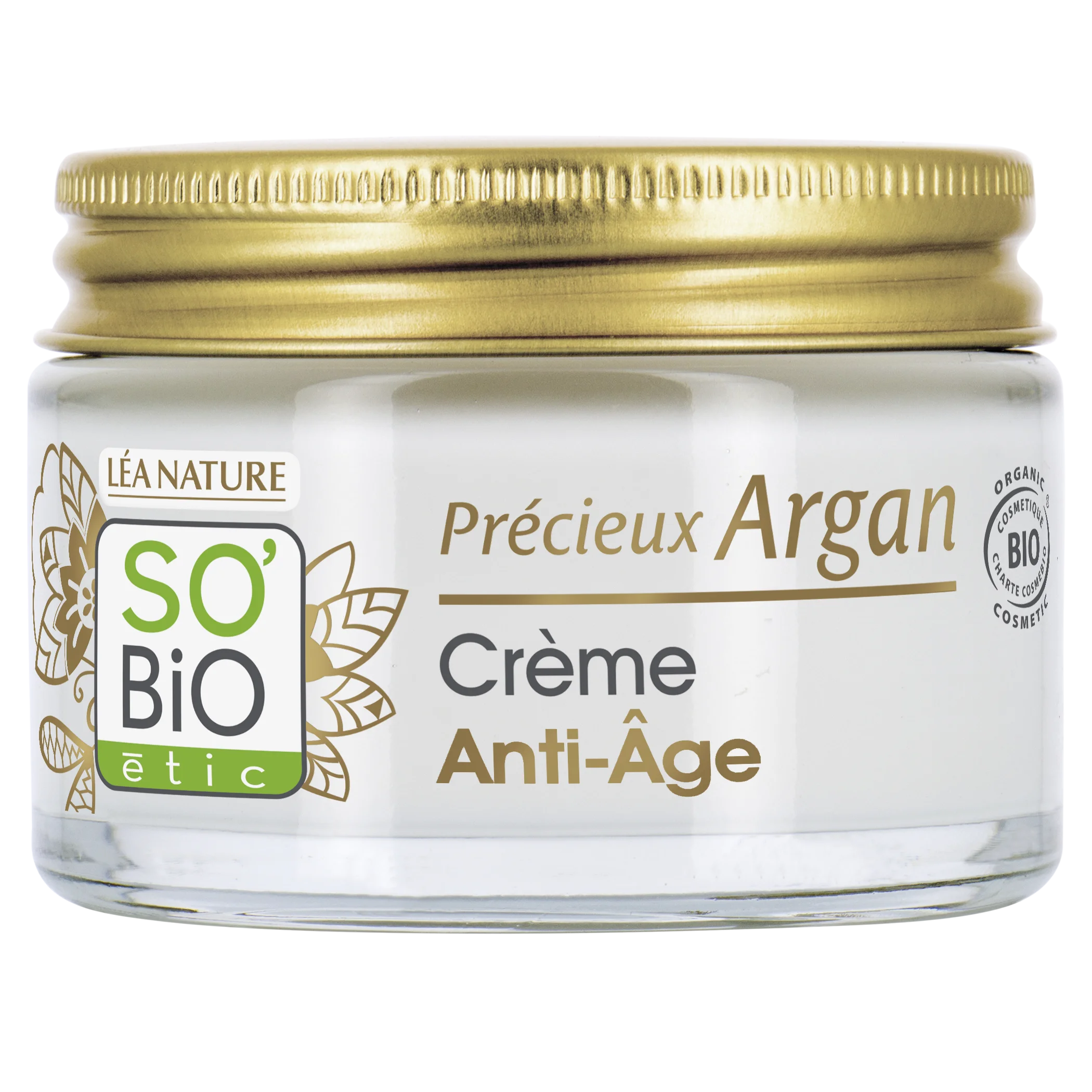 SO’BiO étic Anti-age Précieux Argan BIO Day Cream (50 ml) - hydrates, firms and brightens the skin
