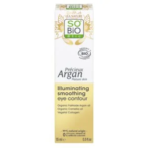 SO’BiO étic Anti-Age Precieux Argan GOLD BIO Smoothing Eye Contour Care (15 ml) - ideal for mature skin