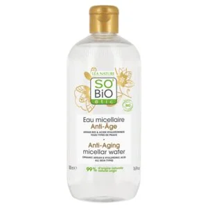 SO’BiO étic Anti-Age Precieux Argan BIO Anti-Age Micellar Water with Hyaluronic Acid (500 ml) - with hyaluronic acid