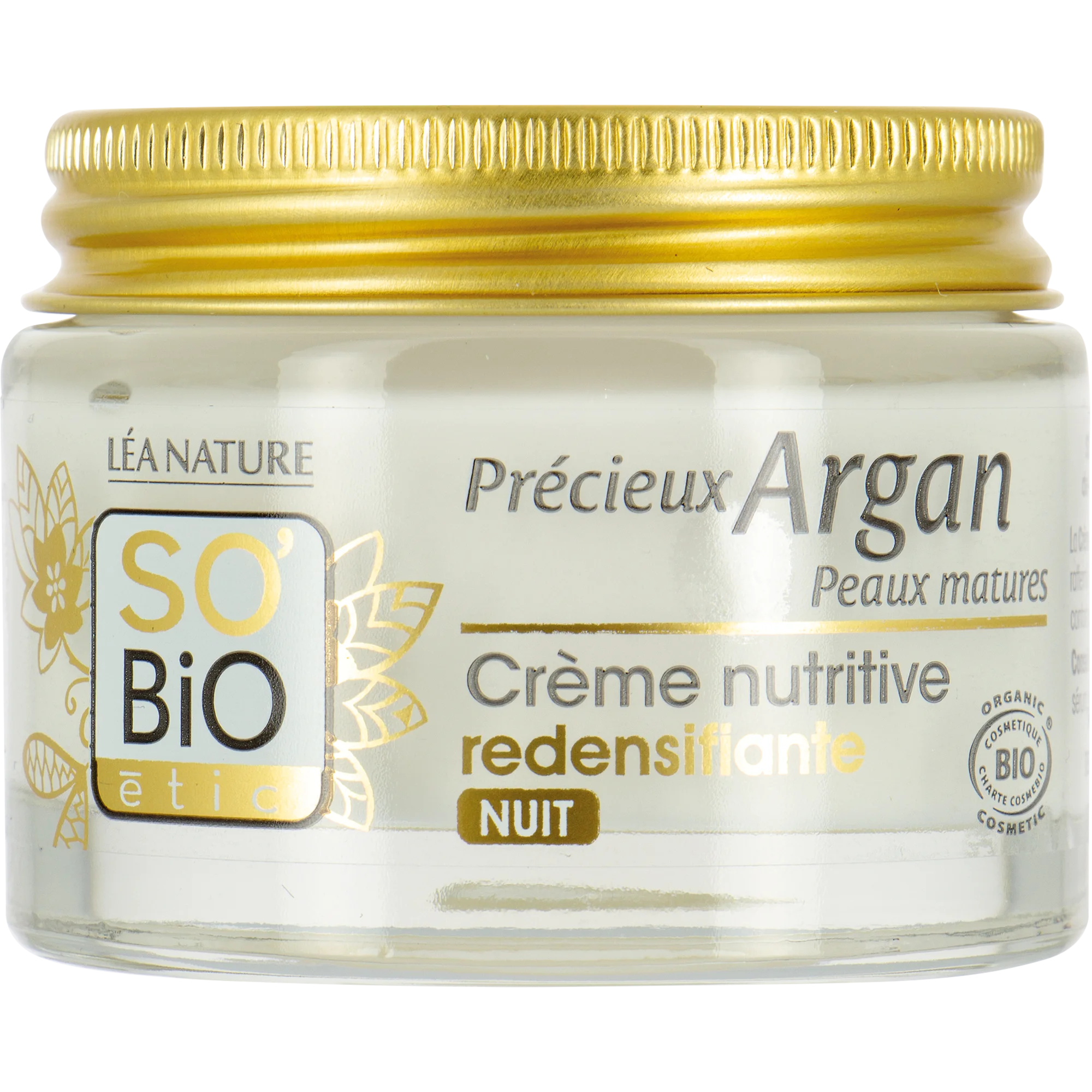 SO’BiO étic Anti-age Precieux GOLD BIO Nourishing and Firming Night Cream (50 ml) - ideal for mature skin