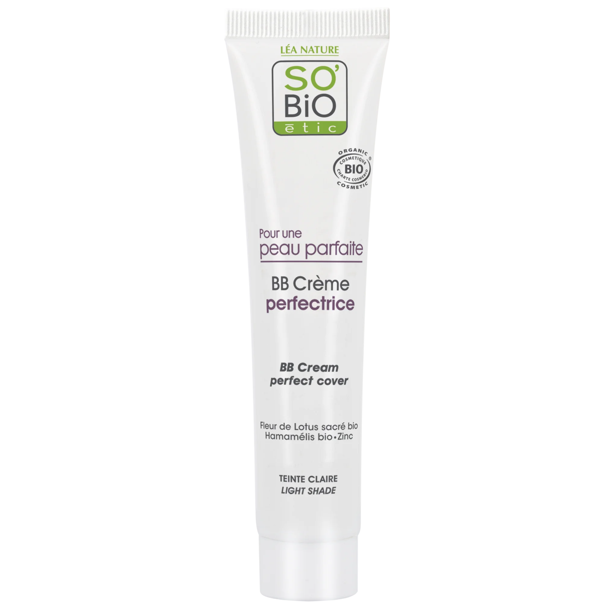 SO’BiO étic BB Cream for Perfect Skin - Light Shade BIO (40 ml) - with Lotus Flower Extract
