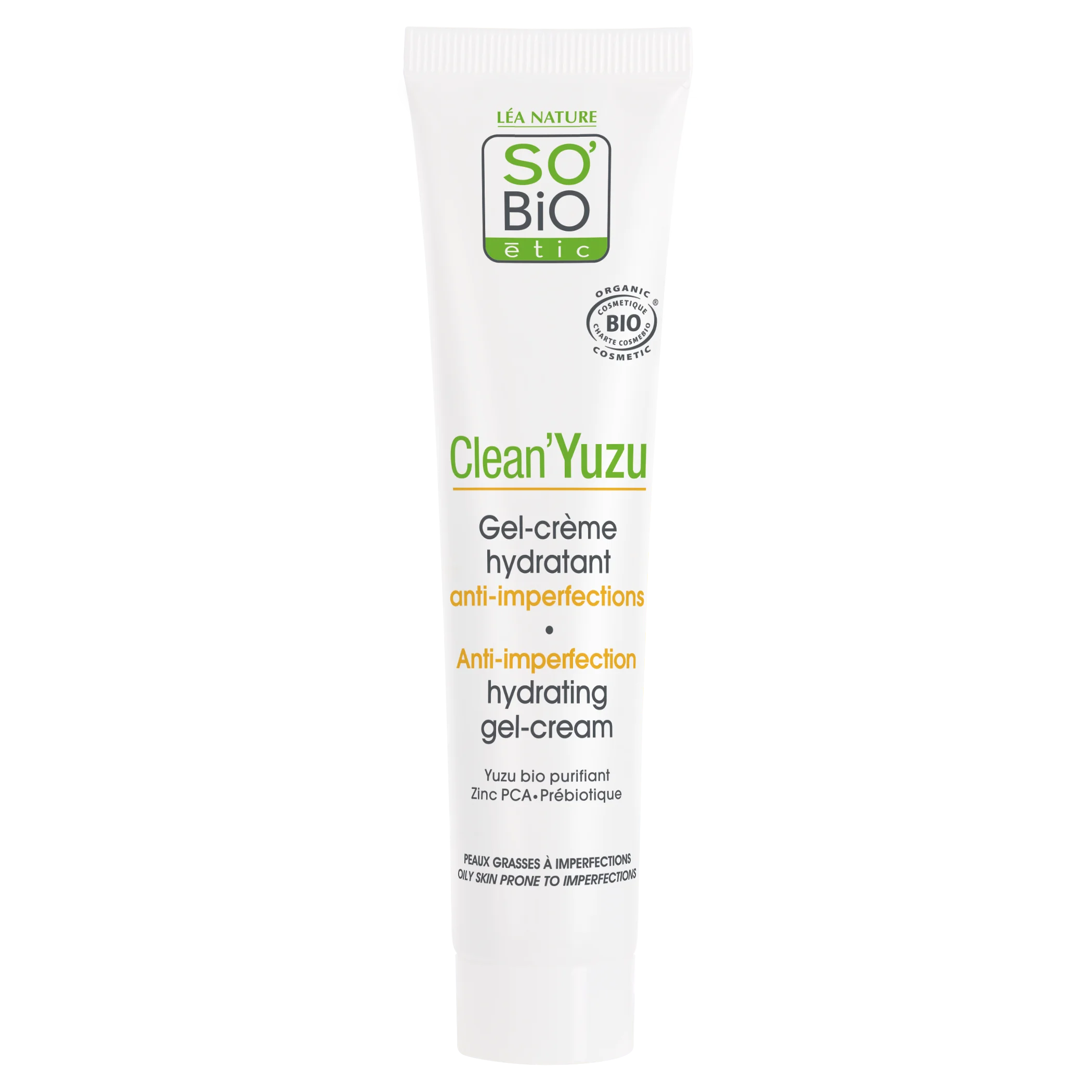 SO’BiO étic Clean Yuzu BIO Hydrating Facial Gel Cream (40 ml) - ideal for oily skin